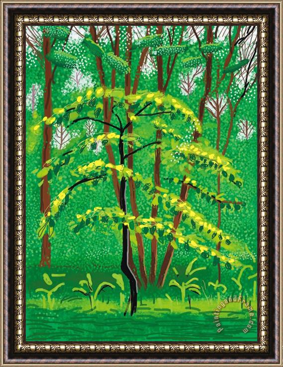 David Hockney 19 May, From The Arrival of Spring in Woldgate, East Yorkshire in 2011 (twenty Eleven), 2011 Framed Painting
