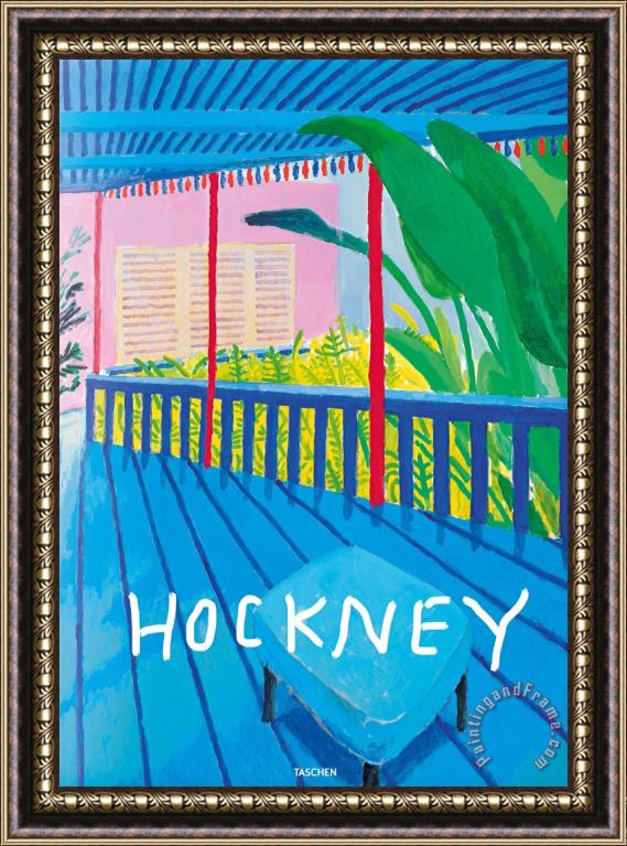 David Hockney A Bigger Book, 2016 Framed Painting