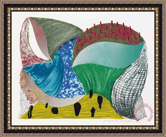 David Hockney Gorge D'incre From Some More New Prints, 1993 Framed Painting