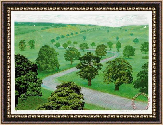 David Hockney Green Valley, 2008 Framed Print