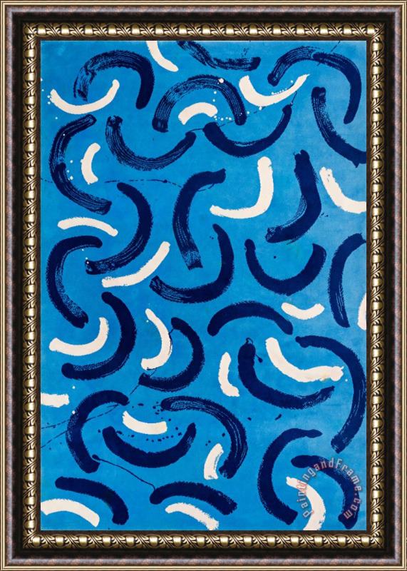 David Hockney Swimming Pool Carpet, 1988 Framed Print