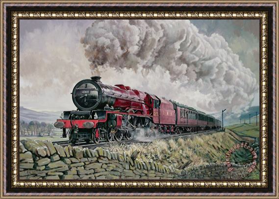 David Nolan The Princess Elizabeth Storms North In All Weathers Framed Print
