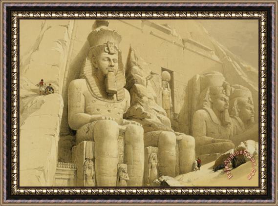 David Roberts The Great Temple Of Abu Simbel Framed Print