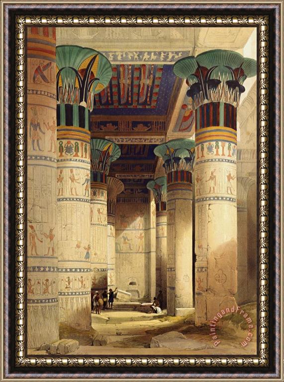 David Roberts View under the Grand Portico Framed Painting