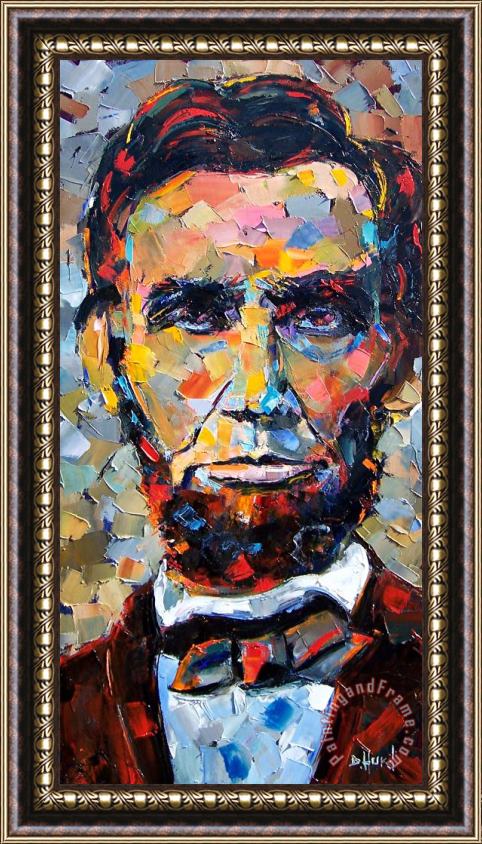 Debra Hurd Abraham Lincoln portrait Framed Print