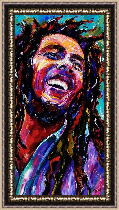 Debra Hurd Bob Marley Reggae Portrait Framed Print