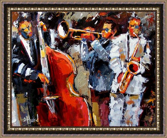 Debra Hurd Wild Jazz Framed Painting