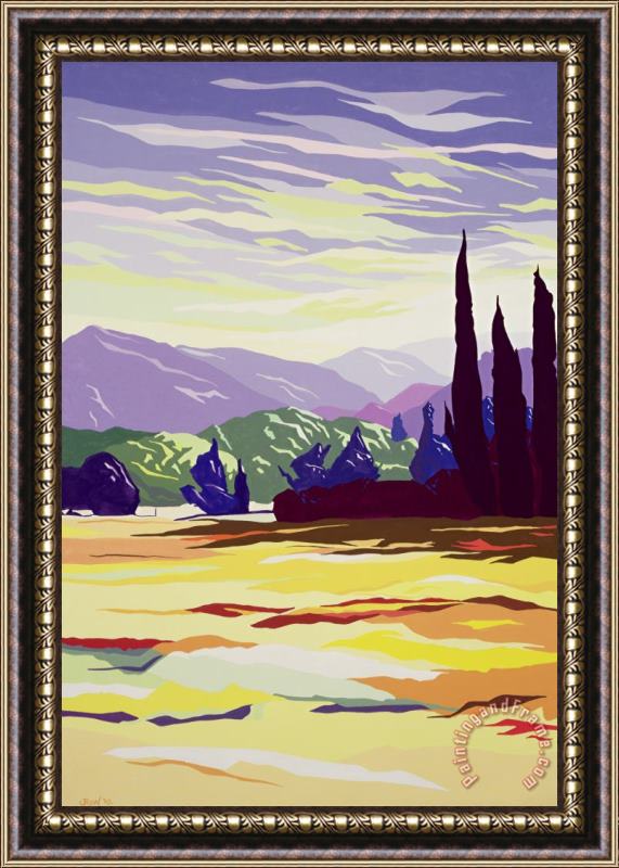Derek Crow Vicopelago - Lucca Framed Painting