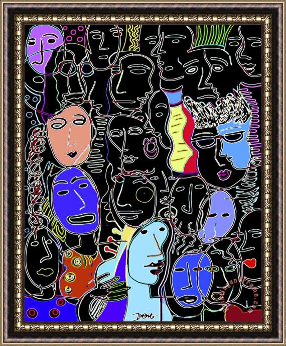 Diana Ong All That Jazz Framed Painting