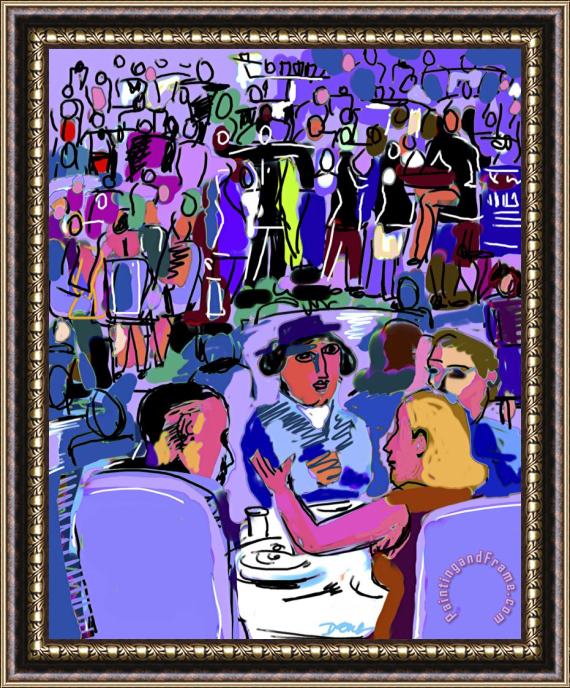 Diana Ong Dinner Menue Framed Painting