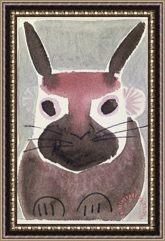 Diana Ong Rabbit Framed Painting