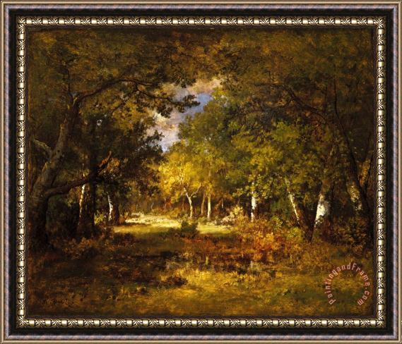 Diaz De La Pena, Narcisse Virgile Forest Scene Framed Painting