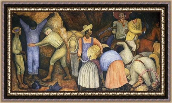 Diego Rivera The Exploiters 1926 Framed Painting