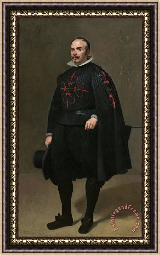 Diego Rodriguez de Silva y Velazquez Portrait of Don Pedro De Barberana Framed Print