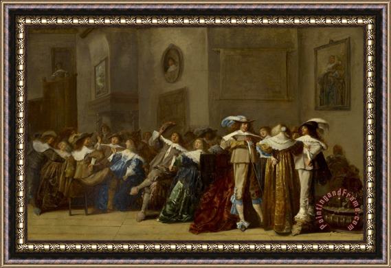 Dirck Hals The Merry Company Framed Painting
