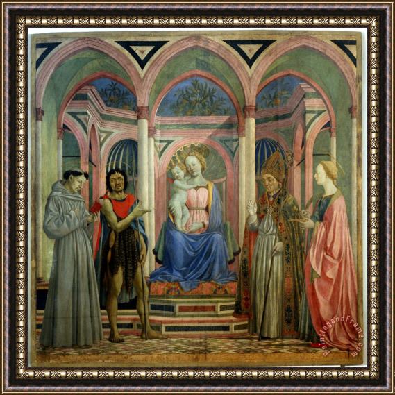 Domenico Veneziano Pala Di Santa Lucia Dei Magnoli Framed Print