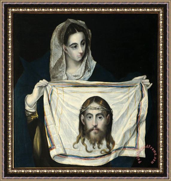 Domenikos Theotokopoulos, El Greco La Veronica Framed Painting