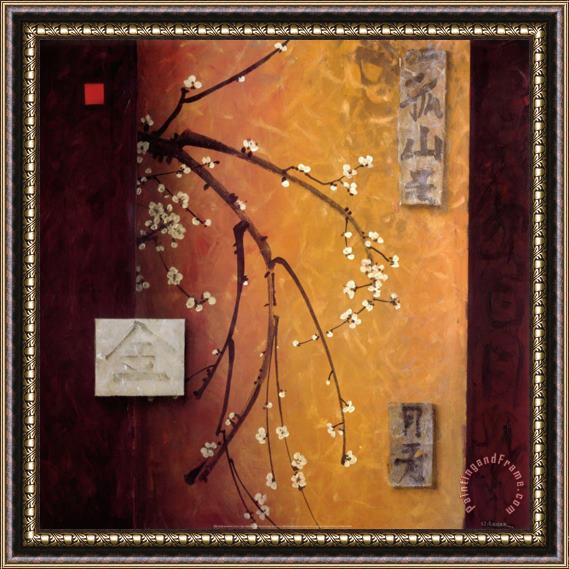 don li leger Oriental Blossoms Ii Framed Painting