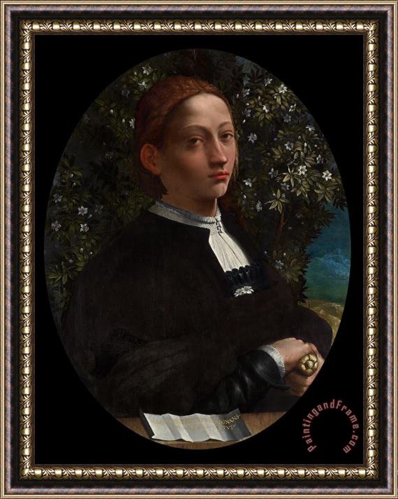 Dosso Dossi Lucrezia Borgia, Duchess of Ferrara Framed Painting