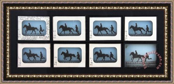 Eadweard J. Muybridge Leland Stanford Jr. on His Pony Gypsy Framed Painting