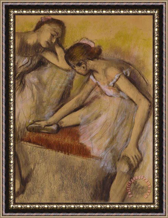 Edgar Degas Dancers in Repose Framed Painting