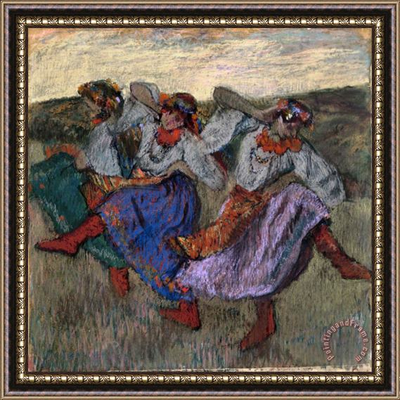 Edgar Degas Russian Dancers Framed Print
