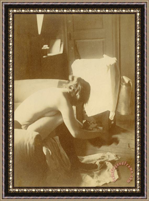 Edgar Degas Seated Nude Framed Painting