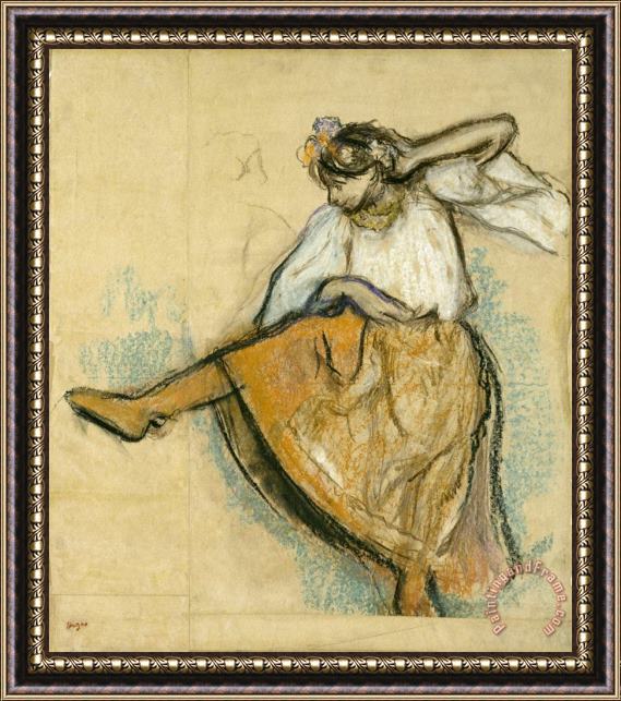 Edgar Degas The Russian Dancer Framed Print