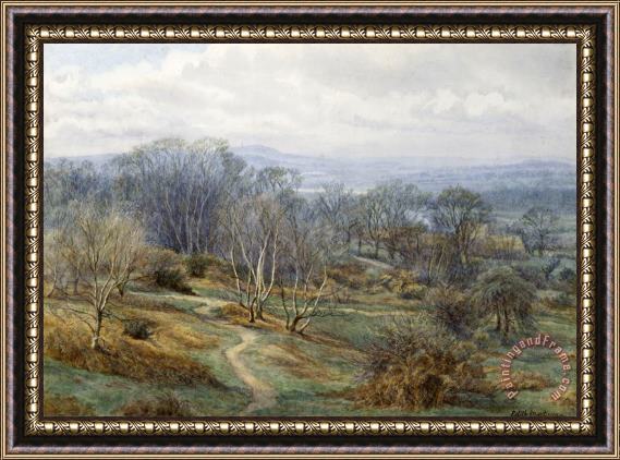 Edith Martineau Hampstead Heath Looking Towards Harrow On The Hill Framed Painting