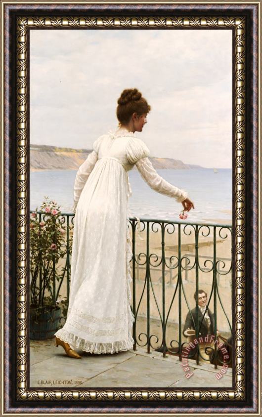 Edmund Blair Leighton A Favour Framed Painting