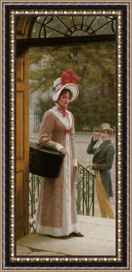 Edmund Blair Leighton A Source of Admiration Framed Painting