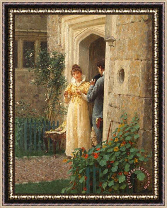 Edmund Blair Leighton The Request Framed Painting