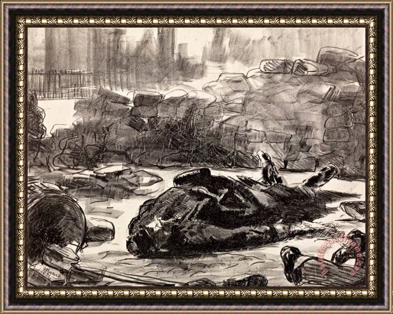 Edouard Manet Civil War (guerre Civile) Framed Print