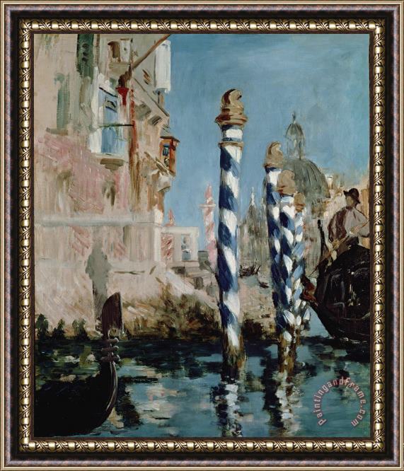 Edouard Manet Grand Canal Framed Print