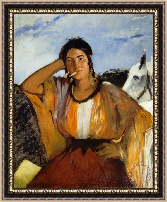 Edouard Manet Gypsy with a Cigarette Framed Painting