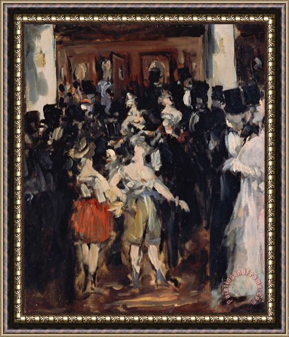Edouard Manet Masked Ball At The Opera Framed Print