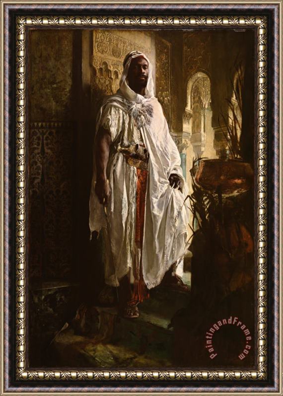 Eduard Charlemont, Austrian The Moorish Chief Framed Painting