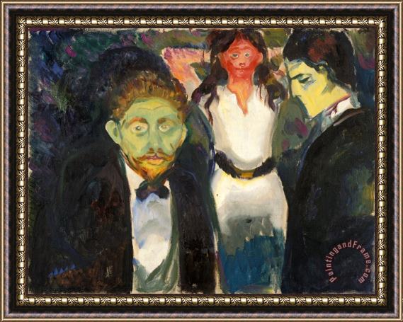 Edvard Munch Jealousy Framed Painting
