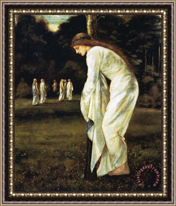 Edward Burne Jones Saint George And The Dragon The Princess Tied to The Tree Framed Painting