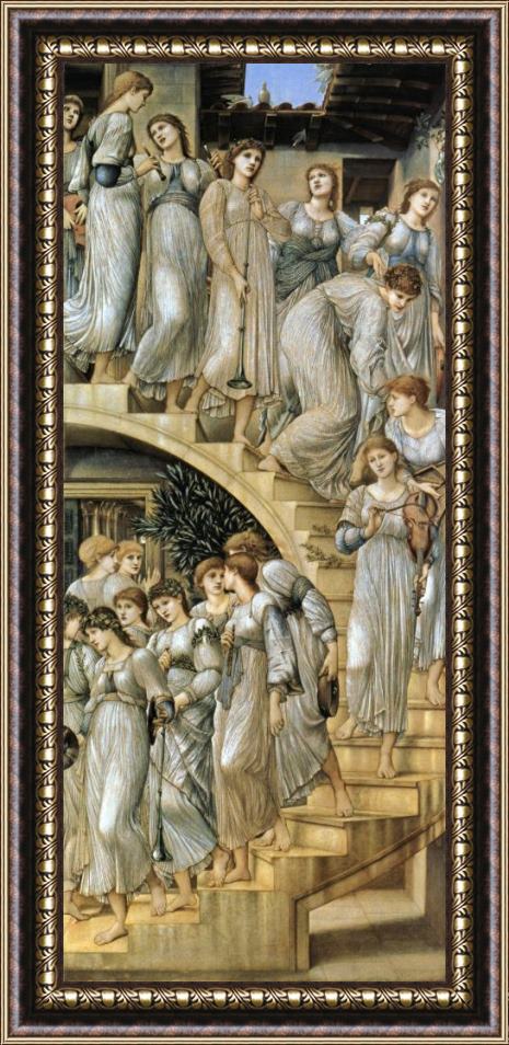 Edward Burne Jones The Golden Stairs Framed Print