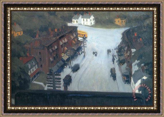 Edward Hopper American Village Framed Painting