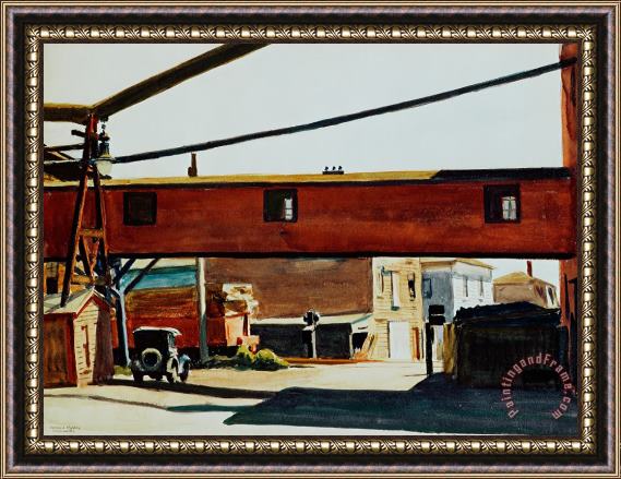 Edward Hopper Box Factory Framed Print