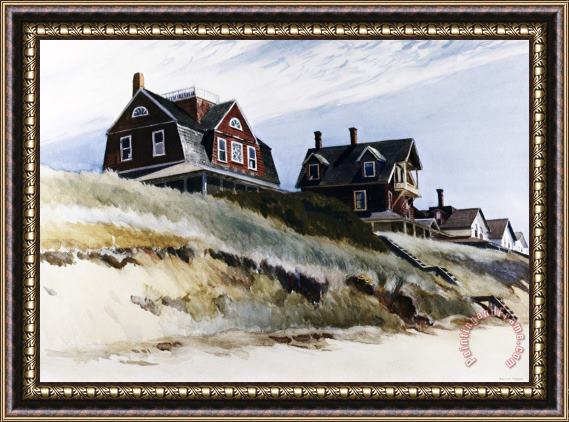 Edward Hopper Cottages at Wellfleet Framed Print