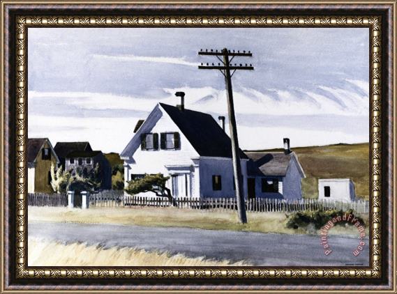 Edward Hopper Lombard S House Framed Print