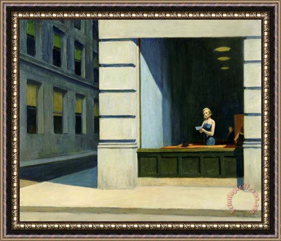 Edward Hopper New York Office Framed Painting