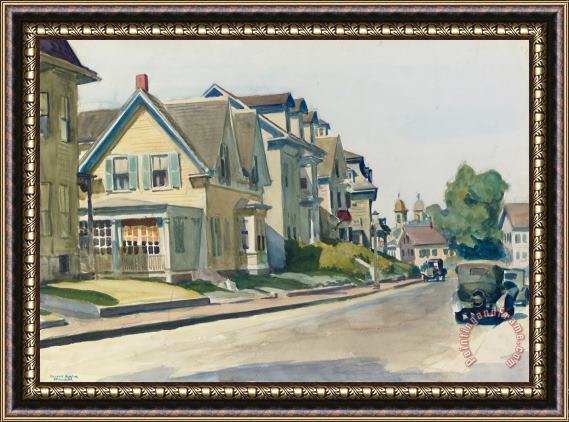 Edward Hopper Prospect Street Framed Print