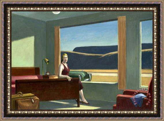 Edward Hopper Western Motel Framed Painting