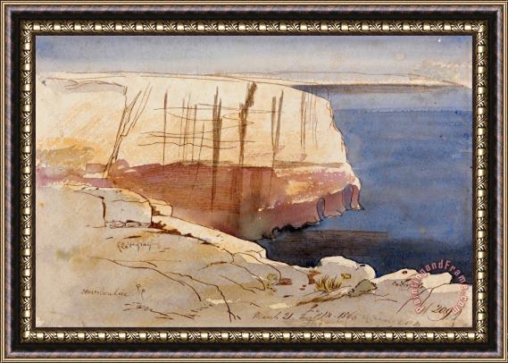 Edward Lear Gozo, Near Malta Framed Painting