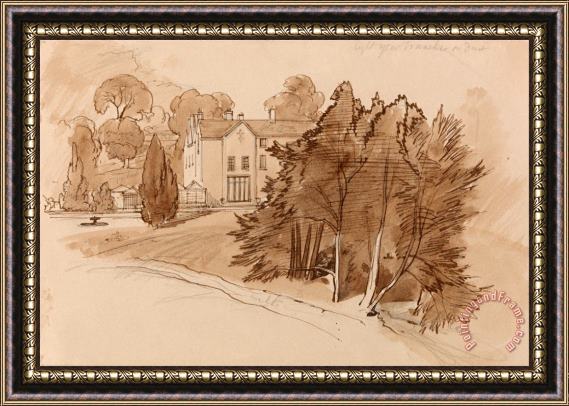 Edward Lear Manor (knowsley Lane ) Framed Print