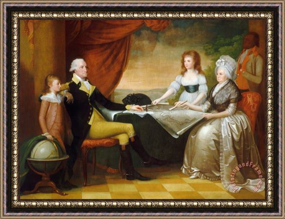 Edward Savage The Washington Family 2 Framed Painting
